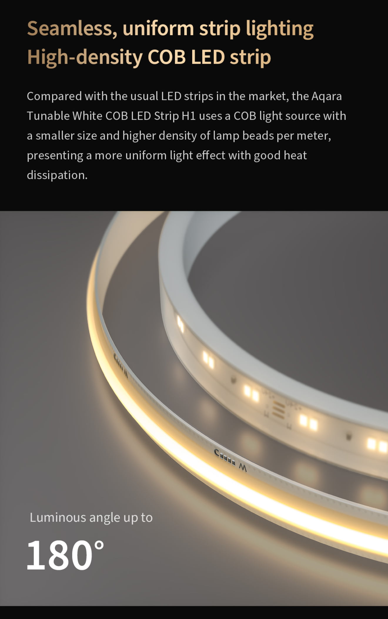 Dây đèn LED Aqara COB Light Strip H1