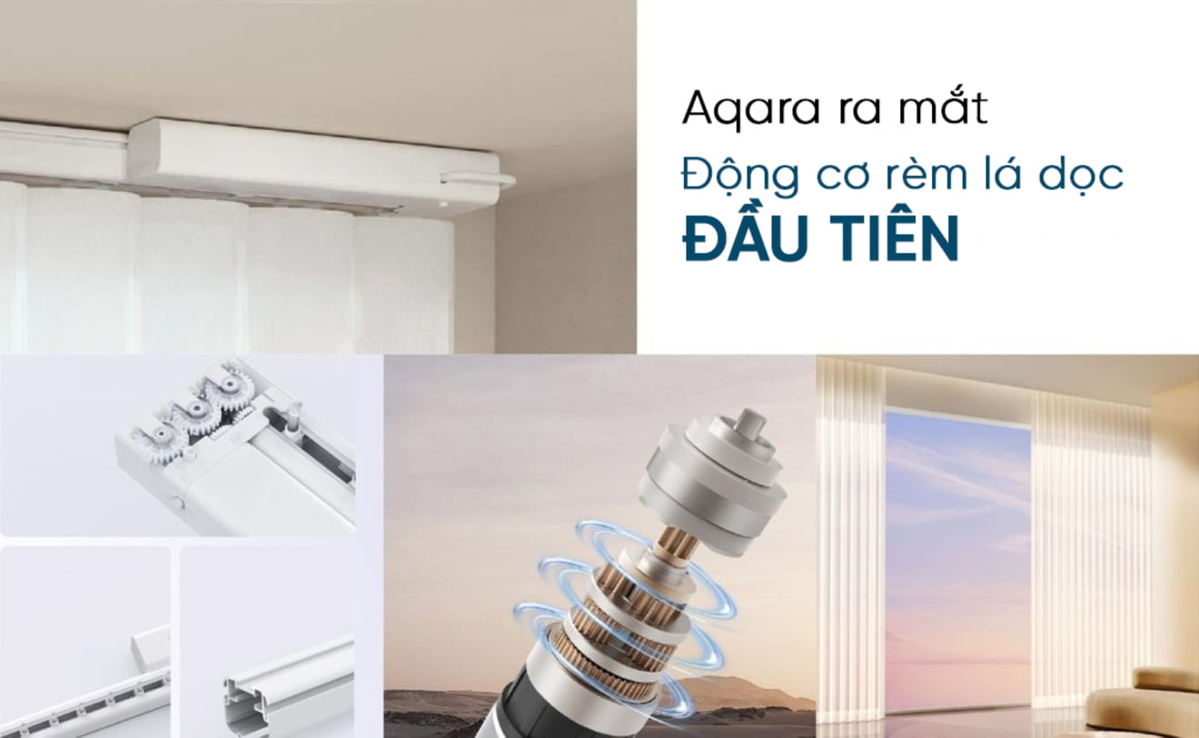 Động cơ rèm lá Aqara H1 Dream Curtain Motor đầu tiên, hỗ trợ điều khiển mọi loại rèm bằng điện thoại 